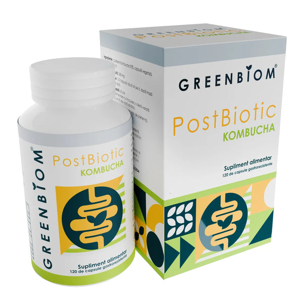 POSTBIOTIC - KOMBUCHA - DETOXIFIERE COLON SI ÎMBUNĂTĂTIRE SISTEM DIGESTIV