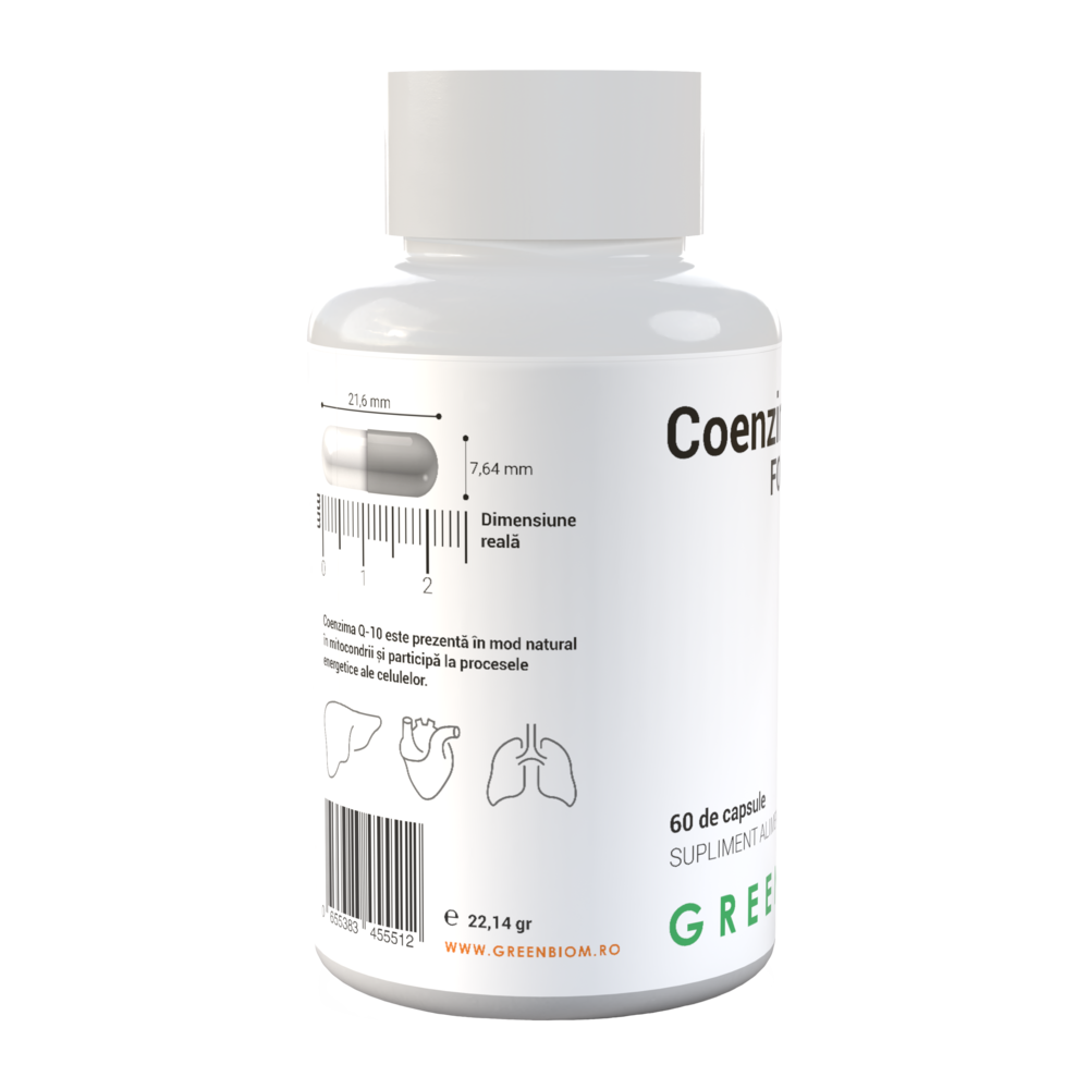 Coenzima Q10 FORTE 260 mg – Antioxidant si Energie Celulara