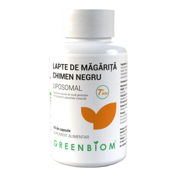 Lapte de măgăriță și chimen negru-supliment imunitate și căi respiratorii  – formulă liposomală, copii și adulți